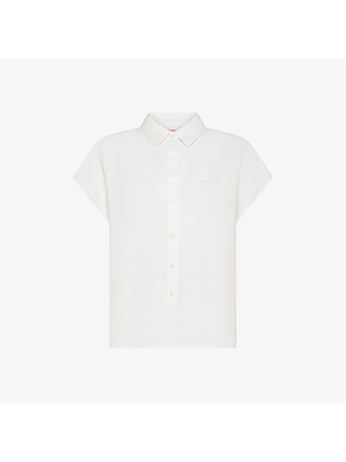 shirt no sleeveles linen SUN 68 | S3621531